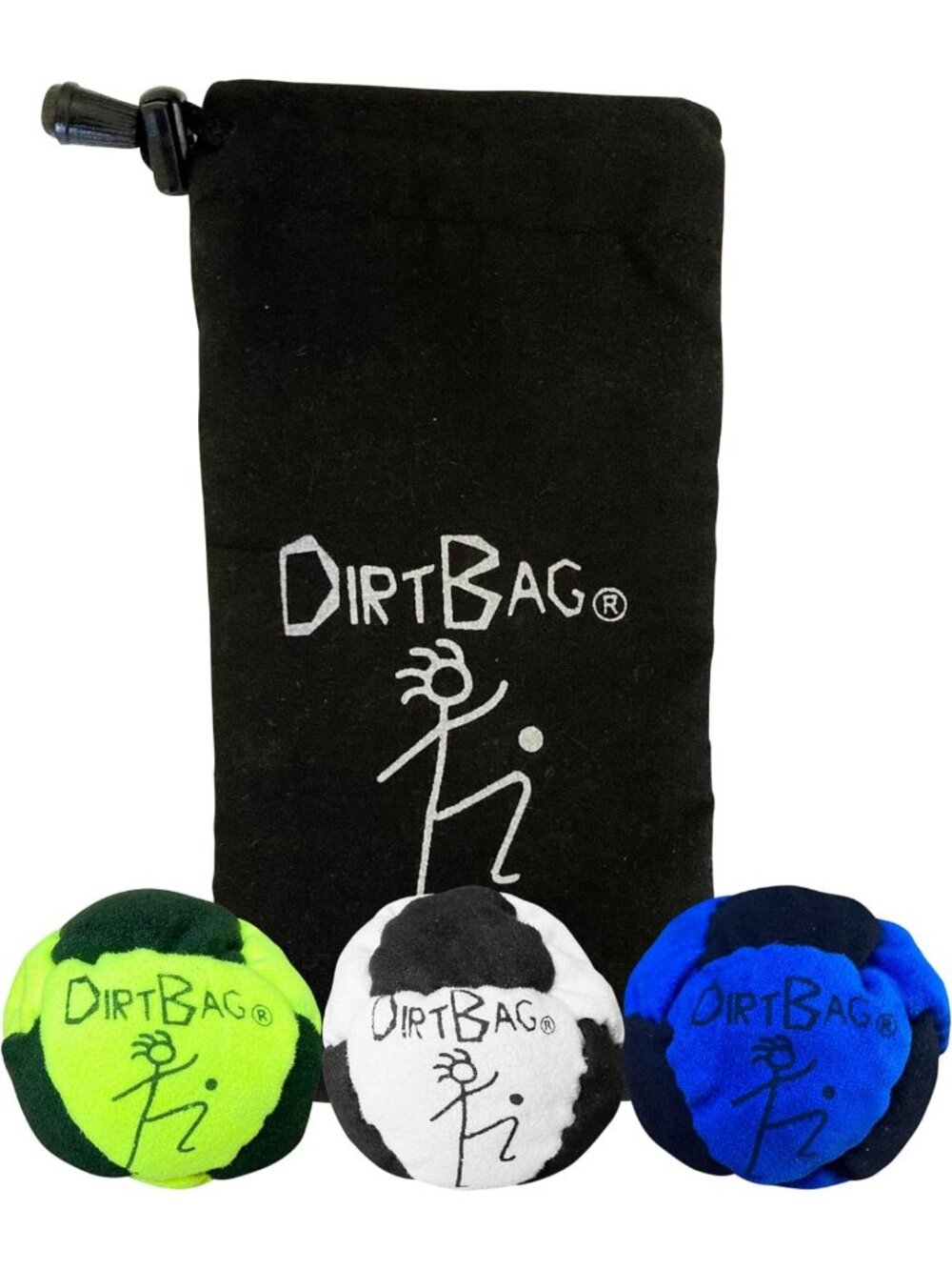 Classic Footbag Set - 3 Unique Bags with Pouch, Perfect for Fun & Games
